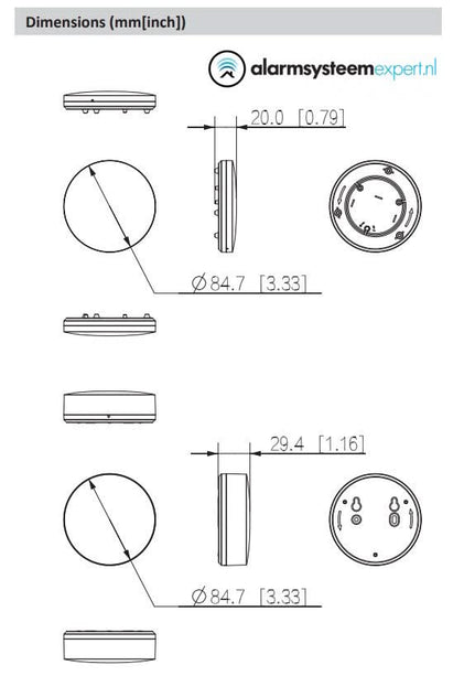 Dahua DHI-ARD912-W2(868) Draadloze Water Lek Detector