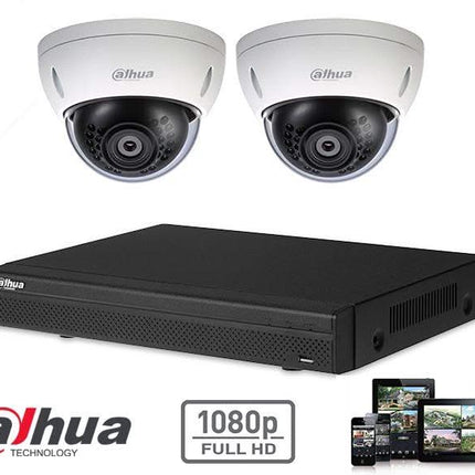 Dahua Full HD-CVI kit 2x dome 2 Megapixel camerabeveiliging set