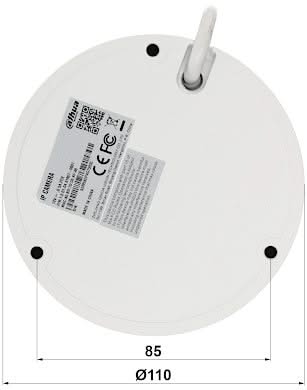 Dahua IPC-HDBW2441E-S | WizSense | Starlight 4 MP Dome | Micro SD slot | Microfoon | Poe | IR leds