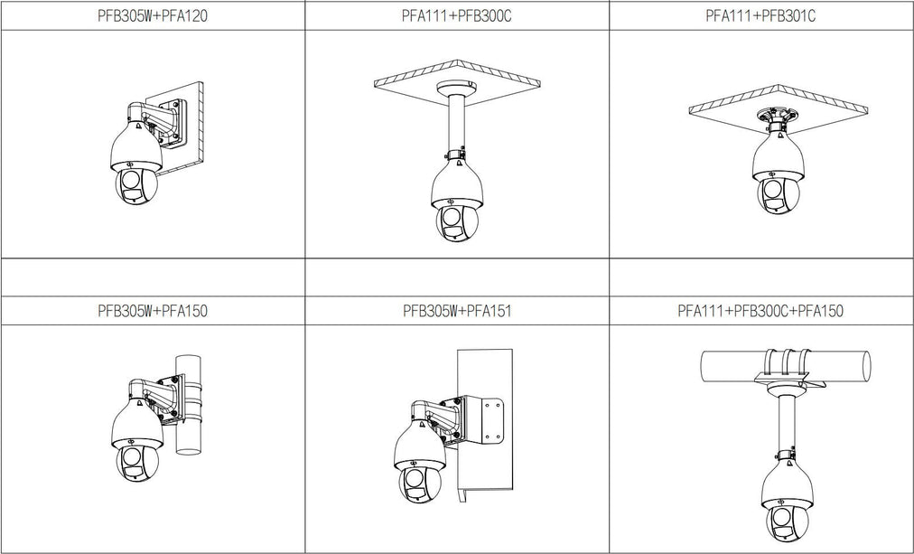 Dahua SD5A825GA-HNR 8MP Starlight PTZ Wizsense, autotracking,  25x optische zoom, incl. steun en voeding