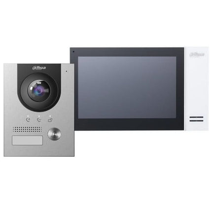 Dahua Video intercom set KTP01L incl. PoE-switch, VTO2201F-P en VTH2421FW-P binnenpost