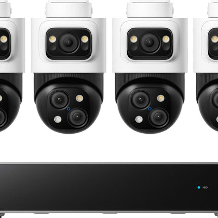 Eufy Beveiligingscamera set; PoE recorder met 4x S4 PTZ