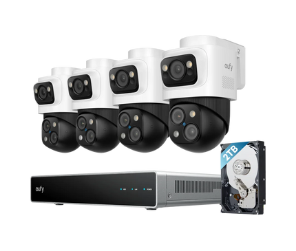 Eufy Eufy Security camera set; PoE recorder with 4x S4 PTZ