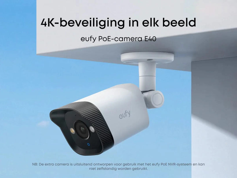 Eufy Eufycam E40 8MP 4K Bullet PoE Add-On camera
