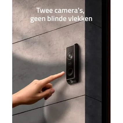 Eufy Video Doorbell Dual 2 Pro Add-on, 2K resolution, rechargeable battery, extension to Homebase