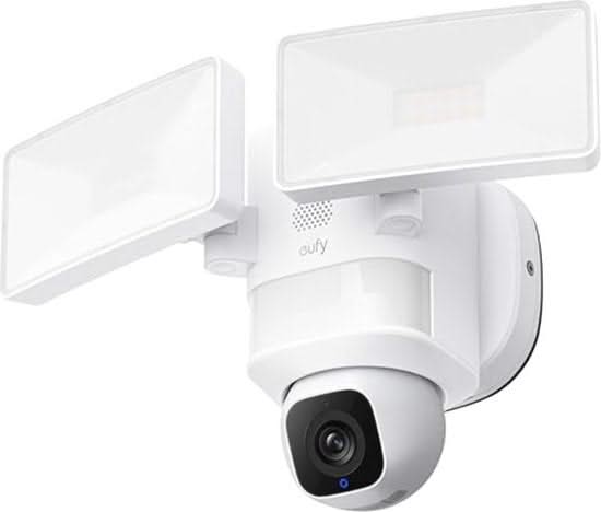 Eufy Floodlight Cam E30, WiFi Pan en Tilt camera met schijnwerpers