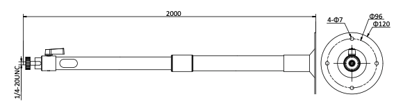 Hikvision DS-1297ZJ plafondmontagebeugel