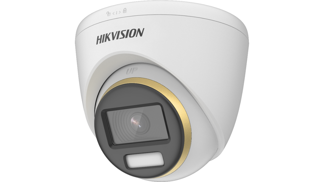 Hikvision DS-2CE72UF3T-E Colorvu TurboHD Coax-PoC 4K camera, Full Color beeld.