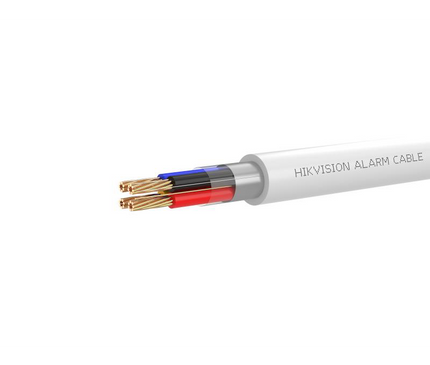 Hikvision Hikvision Alarmkabel 4-aderig 4 x 0,22mm rol 100 mtr, afgeschermd