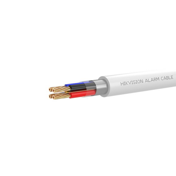 Hikvision Hikvision Alarmkabel 4-aderig 4 x 0,22mm rol 100 mtr, afgeschermd