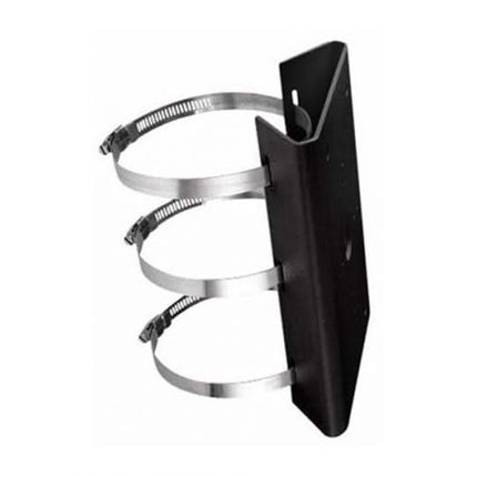 Hikvision Hikvision DS-1275ZJ-SUS Black, zwarte paalmontagebeugel met klemmen