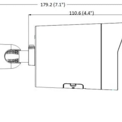 Hikvision Hikvision DS-2CD2086G2H-IU 8Mp 4K Mini Bullet Black, Powered by Darkfighter, AcuSense, 40m IR