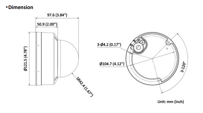 Hikvision DS-2CD2146G2H-I 2.8mm 4 MP DarkFighter AcuSense Caméra dôme, PoE