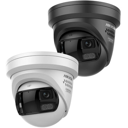 Hikvision Hikvision DS-2CD23167G3P-LIS2UY/SL Zwart, 16MP 180 graden camera, Dual Lens, ColorVu 3.0, PoE
