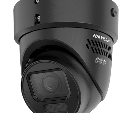 Hikvision Hikvision DS-2CD2H86G2H-IZS2UY/SL Zwart, 8Mp 2.8-12mm, AcuSense Turret, varifocal motorzoom