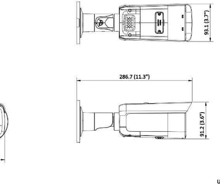 Hikvision Hikvision DS-2CD2T86G2H-IS2U/SL 8MP 4K Bullet, AcuSense, 60m IR. Speaker and Alarm LED