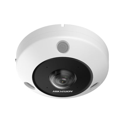 Hikvision Hikvision DS-2CD6365G1-IVS, 6Mp Fisheye 360gr. camera BUITEN versie, PoE, microfoon/speaker, sd slot