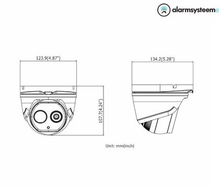 Hikvision Hikvision DS-2TD1228-2/QA, Wärmebild-Dome-Kamera mit zwei Spektralbereichen Schwarz