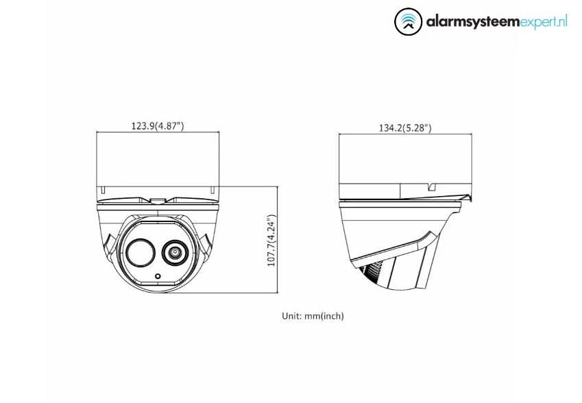 Hikvision Hikvision DS-2TD1228-2/QA, Thermisch bi-spectrum Dome Camera Zwart