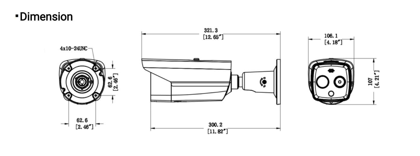 Hikvision Hikvision DS-2TD2617-3/QA 160x120/4MP HeatPro Bullet met Thermische openingshoek van 50°