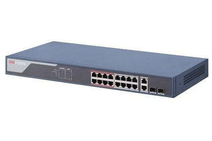 Hikvision Hikvision DS-3E1318P-EI Smart Managed Switch 16 x PoE, 100Mbit 230W, 2x Gigabit RJ45/SFP Uplink