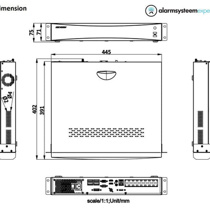 Hikvision Hikvision DS-7732NXI-I4/S Netwerk video recorder 32 kanaals zonder PoE, 4x SATA