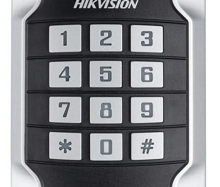 Hikvision Hikvision DS-K1104MK, Vandalismusgeschützter Kartenleser mit Codeschlüssel, MiFare