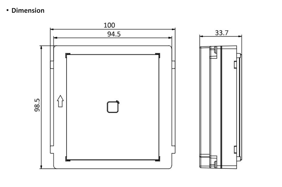Hikvision Hikvision DS-KD-E, Module Interphone, Lecteur de carte EM