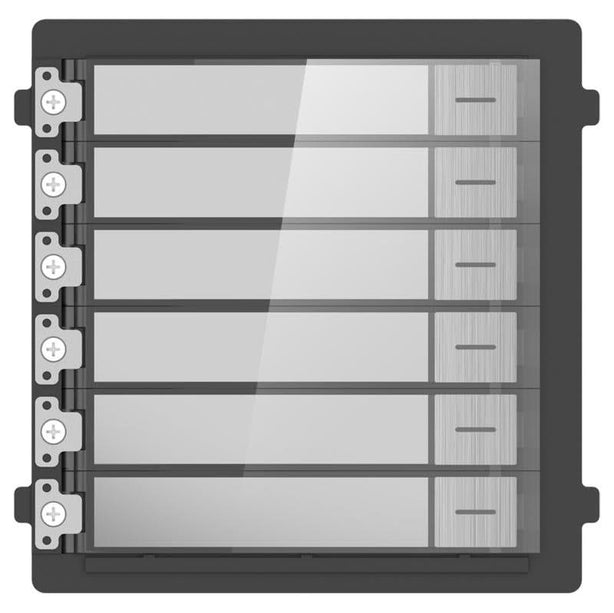 Hikvision Hikvision DS-KD-KK/S 6 Poussoirs de cloche en acier inoxydable