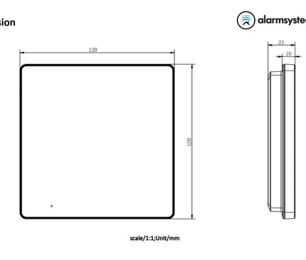 Hikvision Hikvision DS-KH6110-WE1 Binnenpost met 4.3 inch scherm PoE/12v WiFi