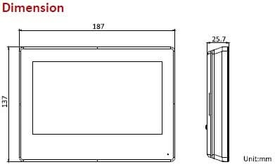 Hikvision Hikvision DS-KH9310-WTE1 (B) Android Indoor Station PoE 7" Inch