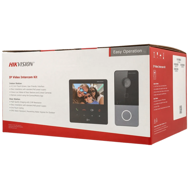 Hikvision Hikvision DS-KIS606-P KIT Interphone vidéo (sans commutateur PoE)