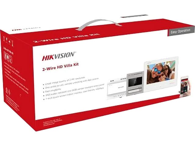 Hikvision DS-KIS704EY Video-Gegensprechanlage 2-Draht Full HD Aluminium 2-Draht Set