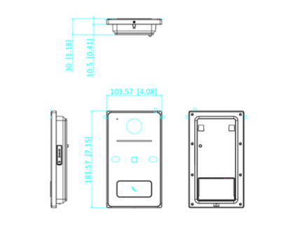 Hikvision Hikvision DS-KV6133-WME1 Video-Türklingel Stand-alone und/oder modular, PoE/12 Volt + WiFi
