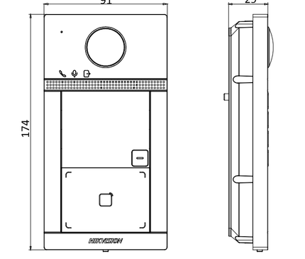 Alarme SystemExpert.fr Alarme SystemExpert.fr DS-KV8213-WME1 BUILD 2 boutons Full HD PoE