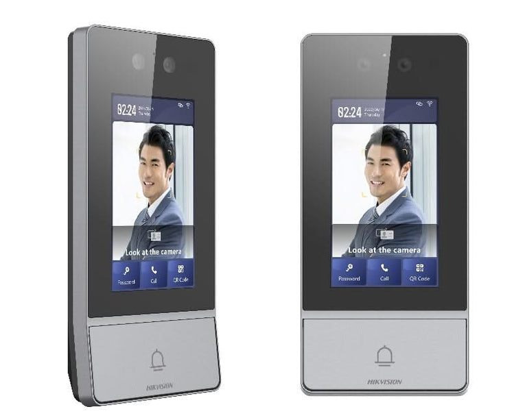 Hikvision Hikvision DS-KV9503-WBE1, metalen deurstation Face recognition/card/code outdoor, PoE/WiFi