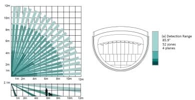 Hikvision Hikvision DS-PDPC12PF-EG2-WE Draadloze ColorVu Foto-PIR 12m bereik Zwart