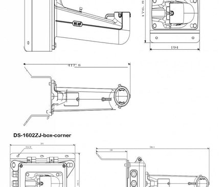 Hikvision Hikvision Eckhalterung DS-1602ZJ Ecke