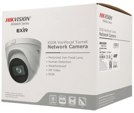 Hikvision HWI-T640HA-Z Caméra à tourelle avec zoom motorisé 4MP, PoE, Micro SD slot, IR, Acusense