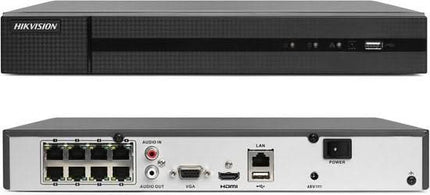 Hikvision Hikvision HWN-4108MH-8P, 8 Kanaals 8Mp/4K NVR, 8x PoE