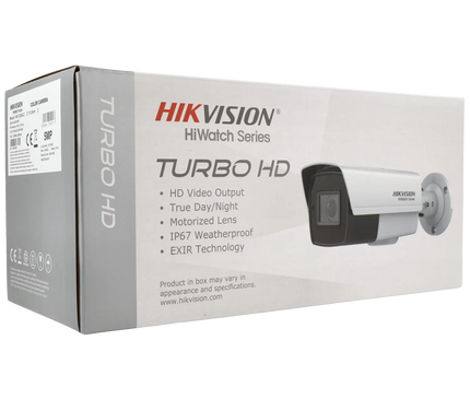Hikvision HWT-B350-Z 5MP, Bullet Motor Zoom 2.7 - 13.5 mm , Fonction autofocus, 40m IR, Sortie vidéo 4 en 1