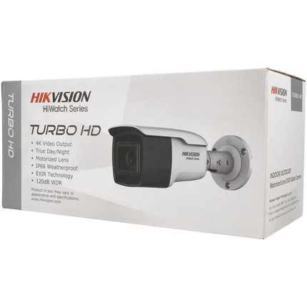 Hikvision Hikvision HWT-B381-Z, 8MP (4K), 80m IR, Motorzoom-Objektiv, Turbo HD-Koax-Bullet