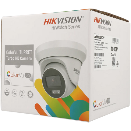 Hikvision Hikvision HWT-T229-M, 2MP, Mini-Turret, ColorVu, Turbo HD, 4 in 1 video output coax