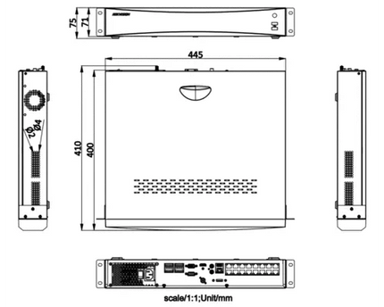 Hikvision Hikvision iDS-7716NXI-M4/16P/X, DeepinMind NVR 16-kanaals PoE, IP-camera tot 32 MP