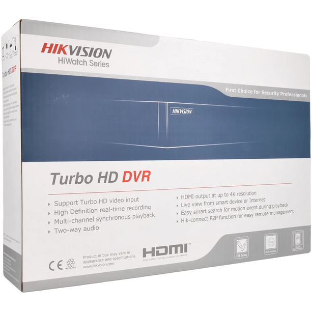 Hikvision HWD-7104MH-G4, 4 kanaals Turbo HD recorder 4K