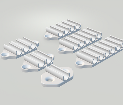 Hikvision Cable Clip - 1, 2, 4, 6 or 8-way | Plastic Mounting Clip