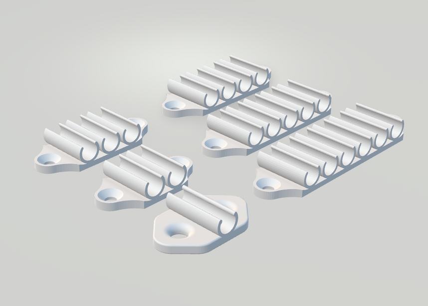 Hikvision Kabelclip – 1, 2, 4, 6 of 8-voudig | Kunststof Bevestigingsclip