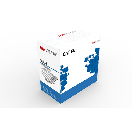 Hikvision Netwerkkabel CAT5e UTP, 305 mtr, 100% koper, Solid aders