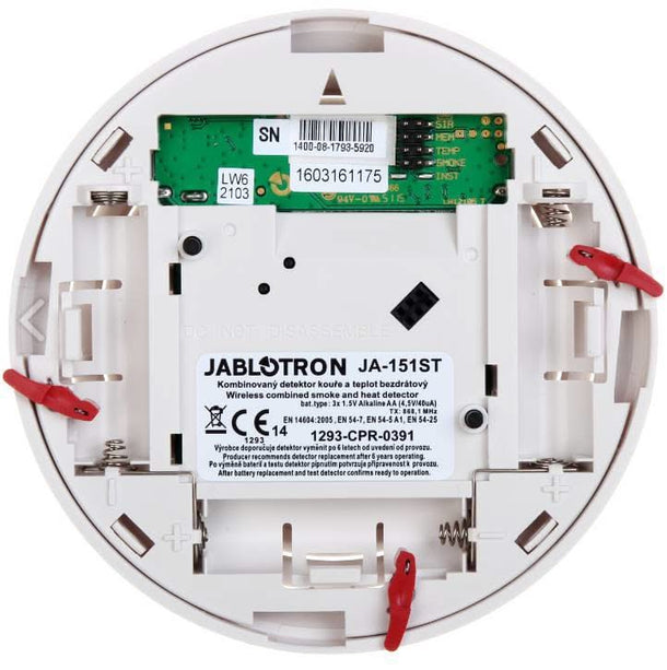 Jablotron JA-151ST Draadloze brand- en hitte detector met sirene