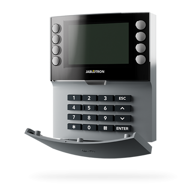 Jablotron JA-115E-GR, Wired control panel with keypad, LCD and RFID reader